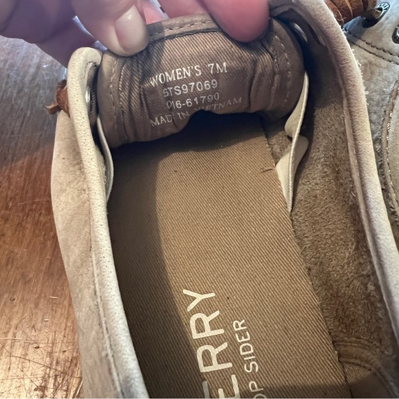 Vintage Beige Sperry Top Sliders Size 7 - Picture 4 of 5